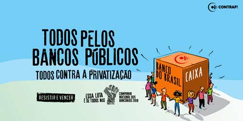 Trabalhadores realizam Dia Nacional em Defesa das Empresas Públicas